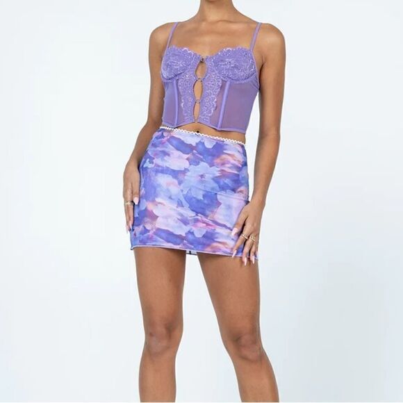 Princess Polly PATTIE MESH MINI SKIRT SIZE 8 - Picture 2 of 7